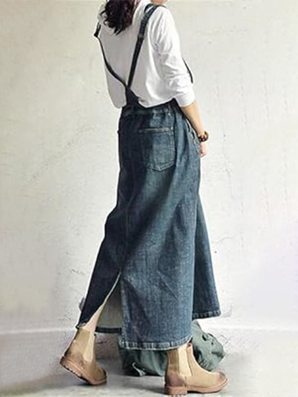 Demi™ - Lässiges Denim Overall Kleid