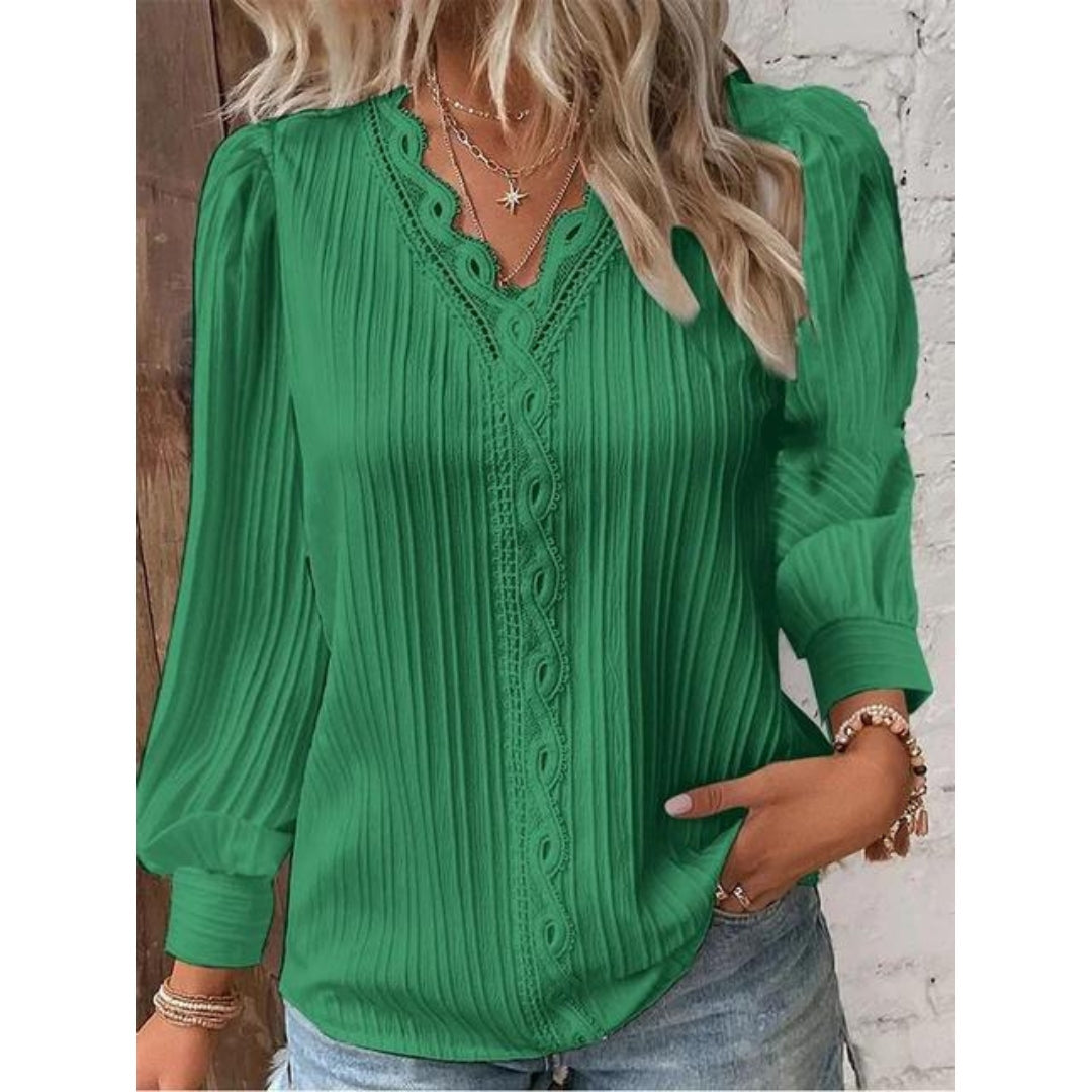 Camillia™ - Elegante Pintuck Bluse
