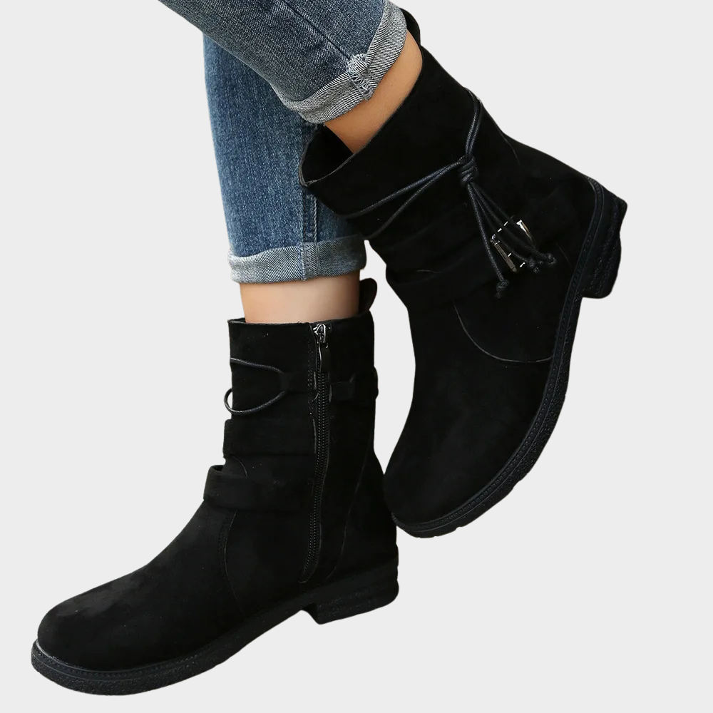 Delaney | Niedrige Absatz Stiefeletten