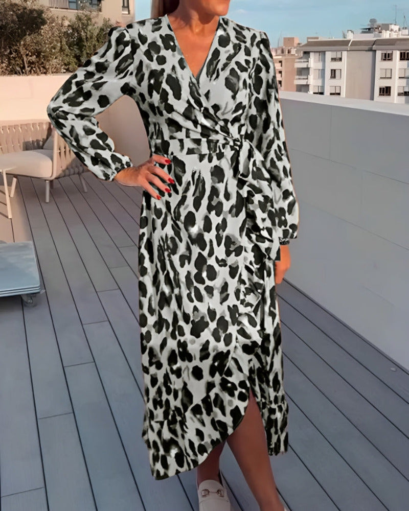 Stella - Kleid Mit Leopardenmuster