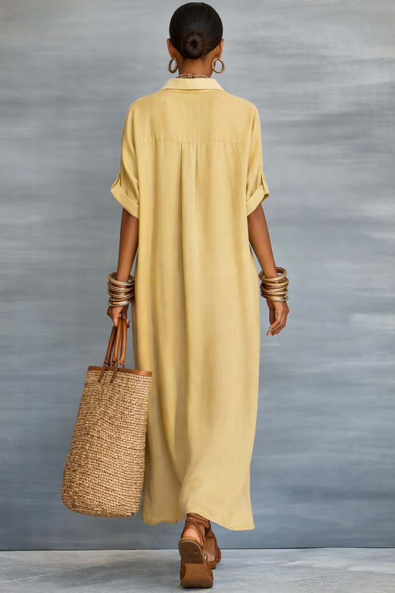 Manelle™ | Maxikleid mit minimalistischer Linie