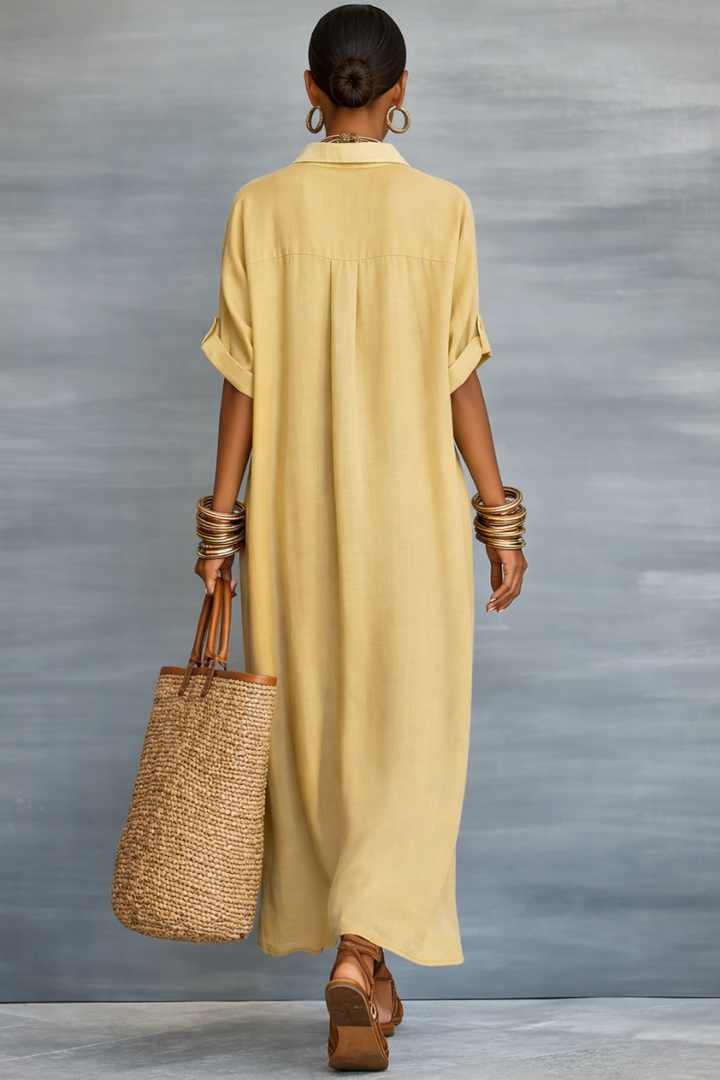 Manelle™ | Maxikleid mit minimalistischer Linie