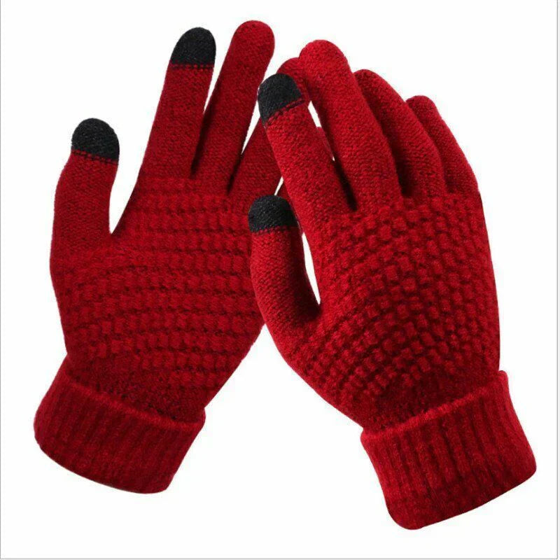 Gestrickte Touchscreen-Handschuhe für Damen