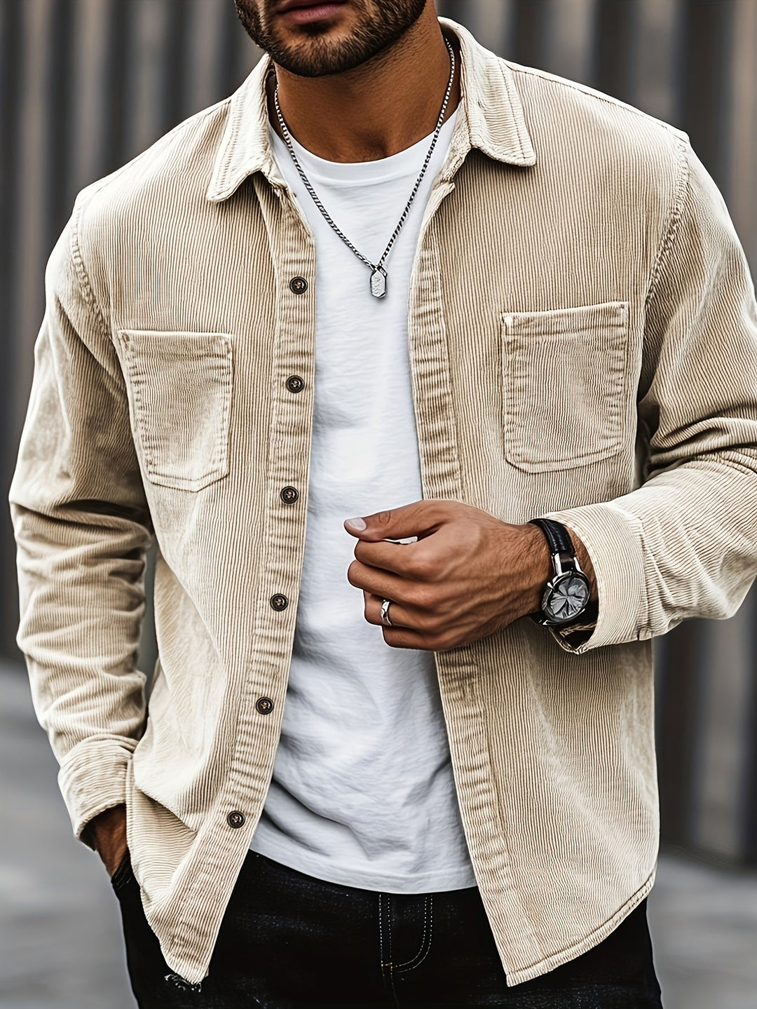 Johan™ - Herren Cordhemdjacke