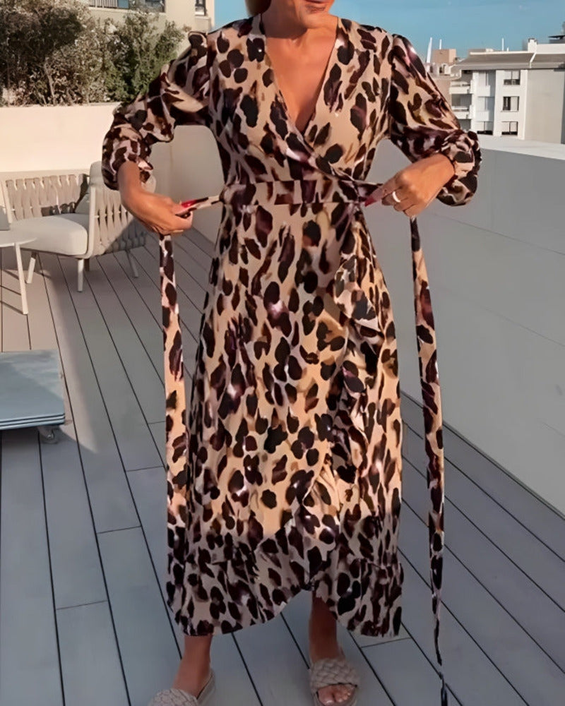 Stella - Kleid Mit Leopardenmuster
