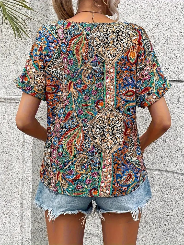 Livia - Lockeres Sommer-Paisley-Top