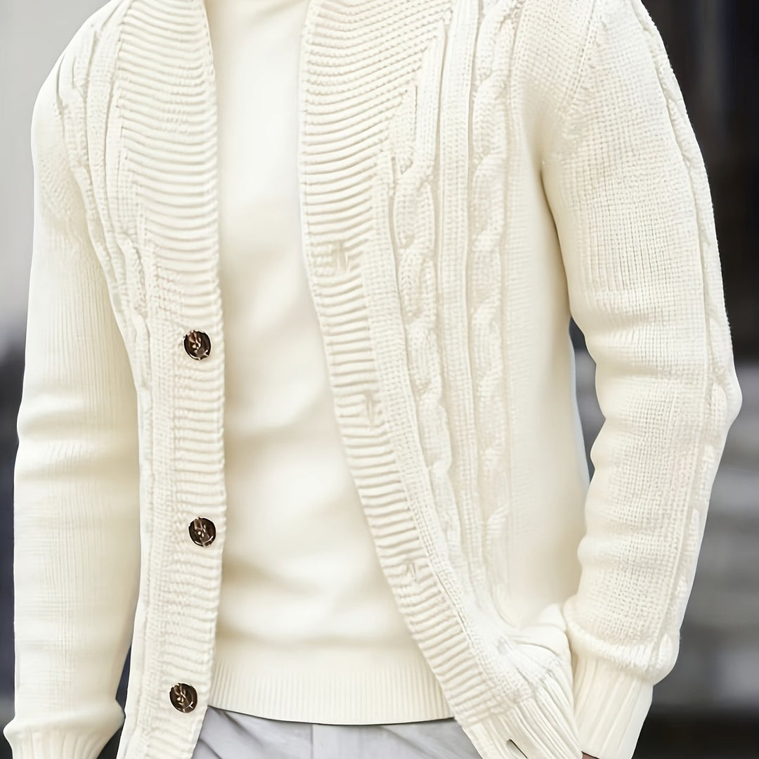 Donovan | Herren Langarm-Cardigan mit Knöpfen