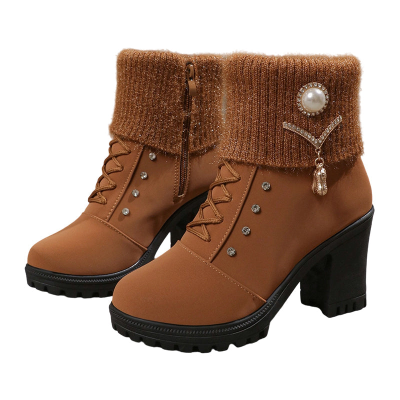 Alana™ - Chunky-Heel-Stiefel