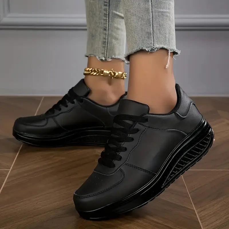 Atmungsaktive Plattform-Sneaker für Damenmode