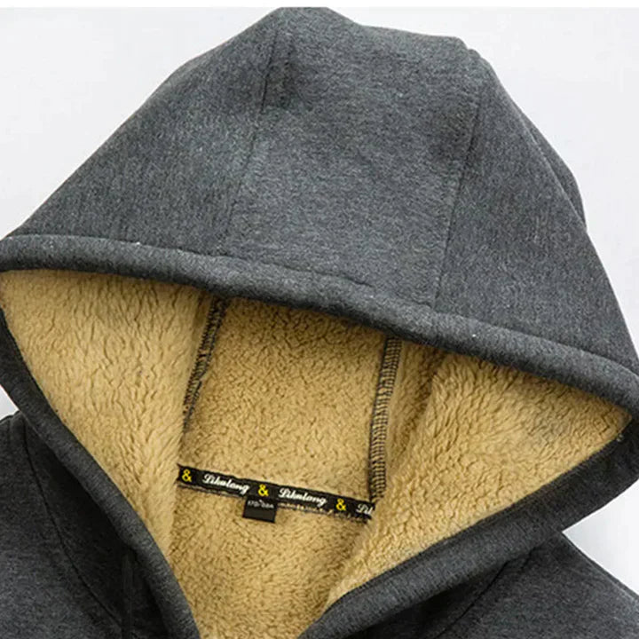 Arie - Herren Wintermantel mit Kapuze und Fleece