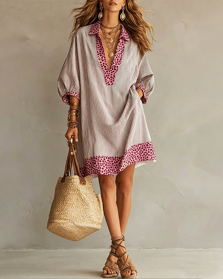 Zélie | Damen Mini-Kleid mit Puffärmeln