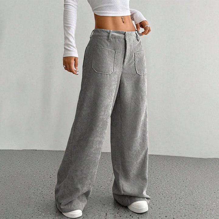 Damen Freizeit-Hochbundhose – Lockere Passform für ultimativen Komfort und Stil