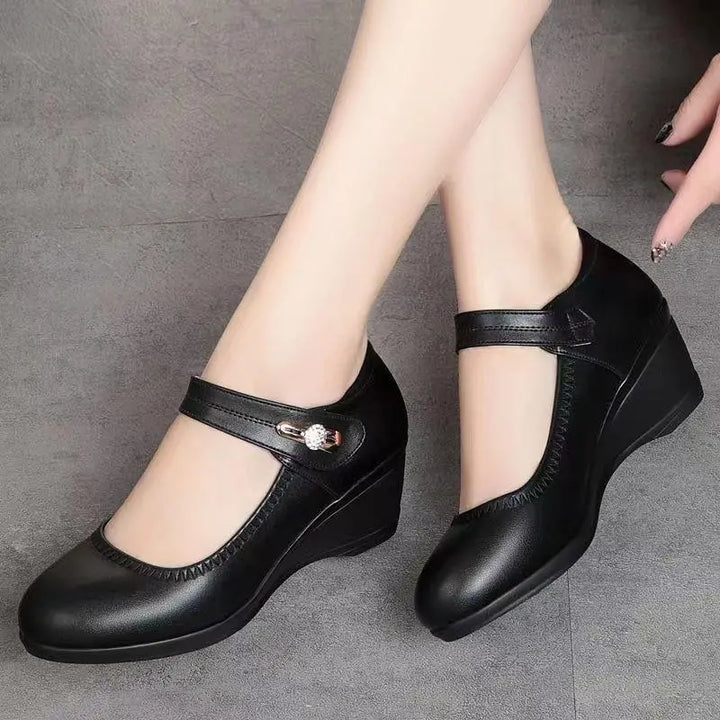 Lydia | Zapatos de cuña Mary Jane para mujer