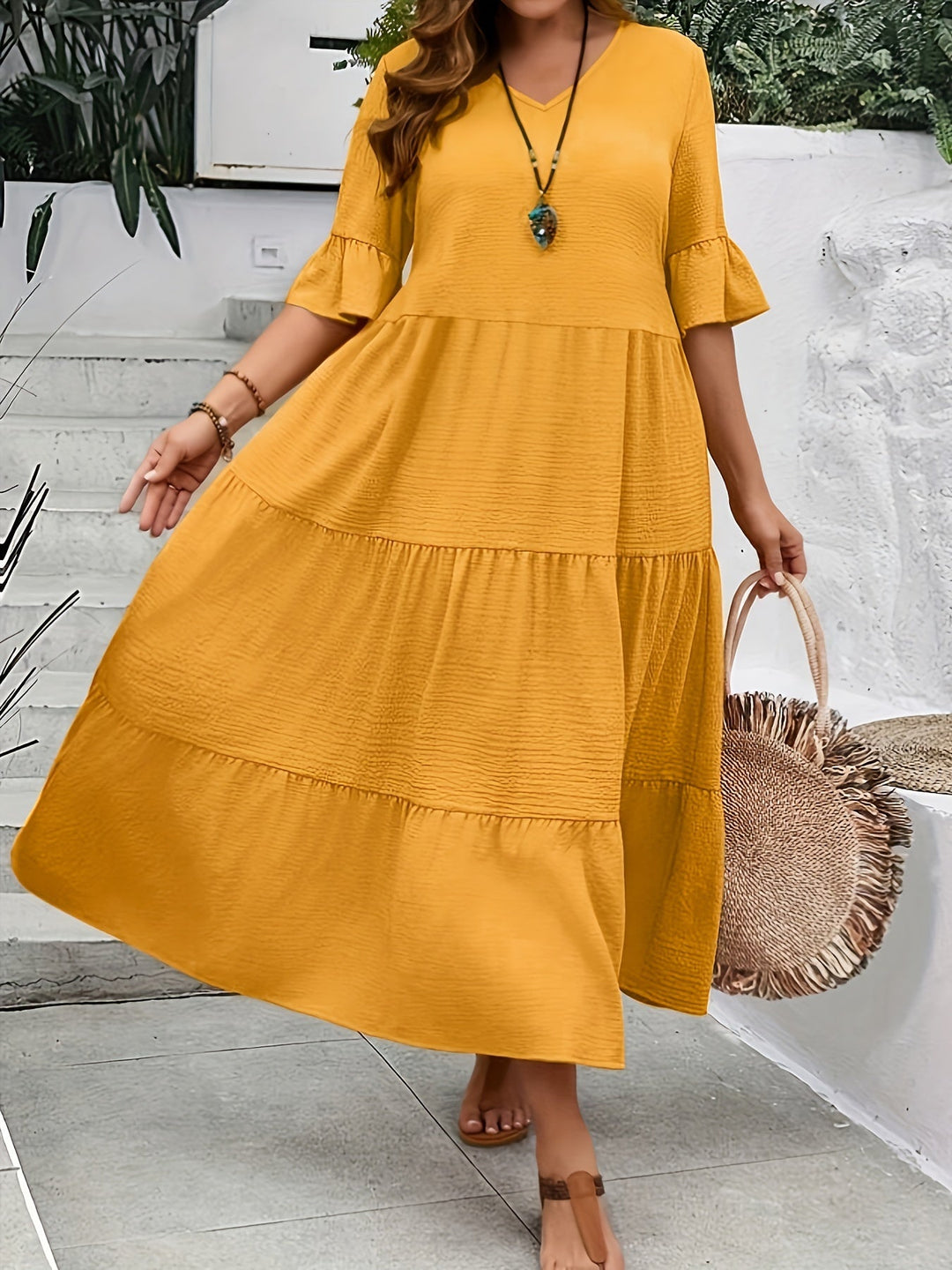 Avelisse - Anmutiges Fließendes Kleid