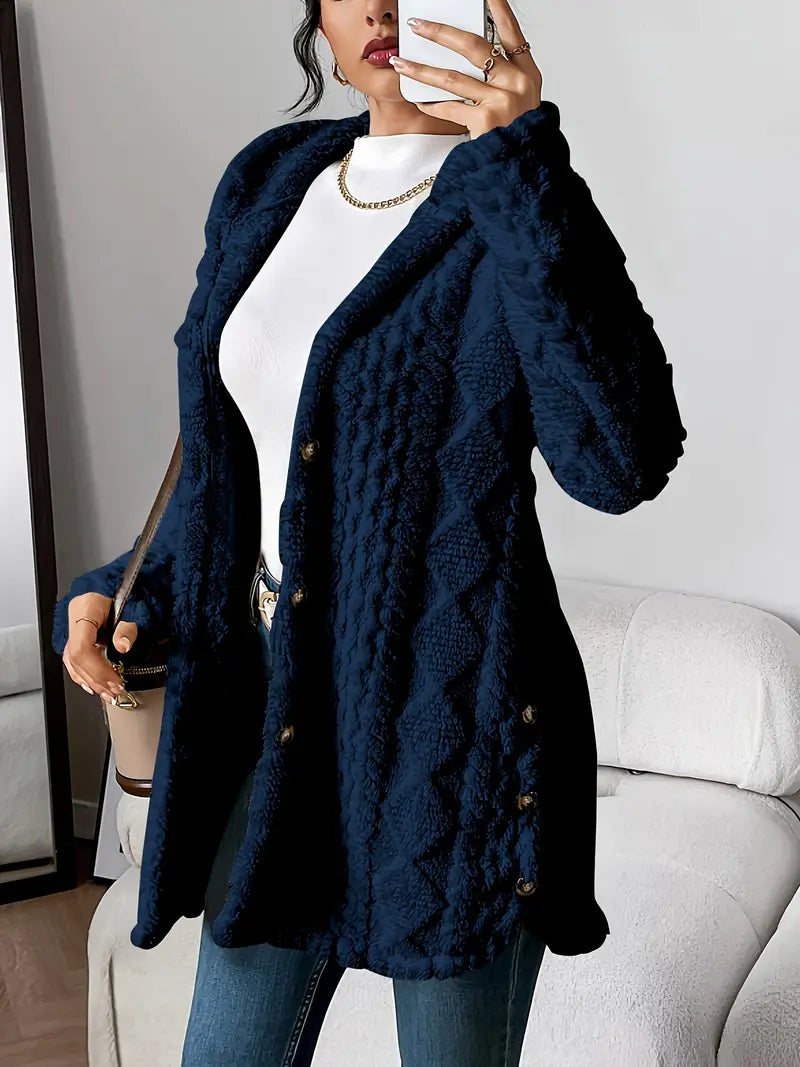 Chloe™ - Plüsch-Hoodie-Cardigan