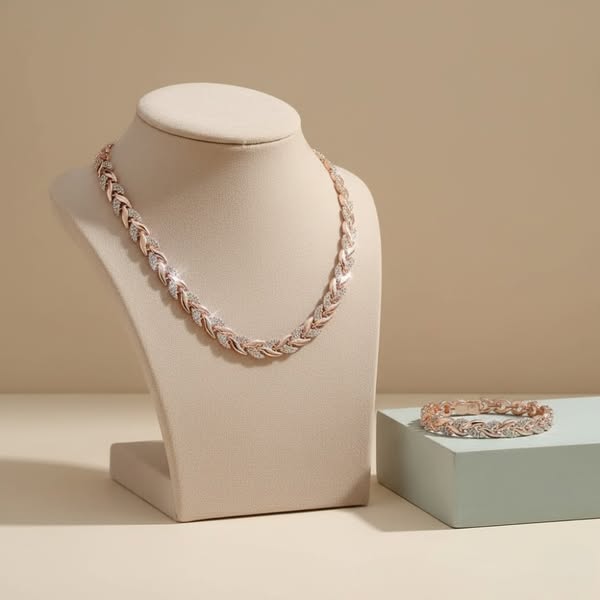 Isla – Fishtail-Set mit Strassakzenten