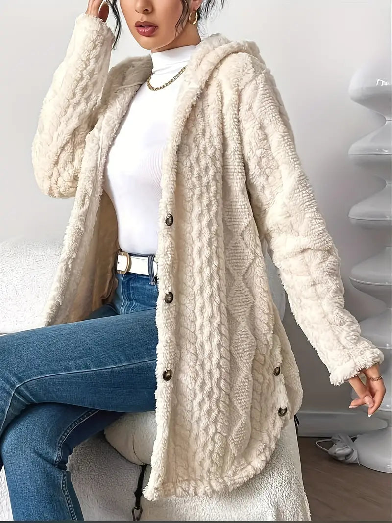 Chloe™ - Plüsch-Hoodie-Cardigan
