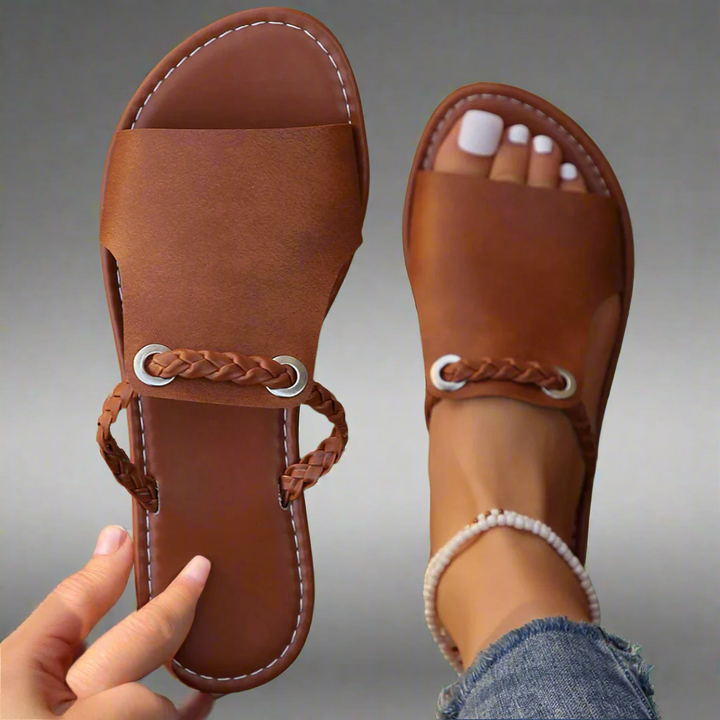 Katelina | Flache Sandalen aus Premium-Material