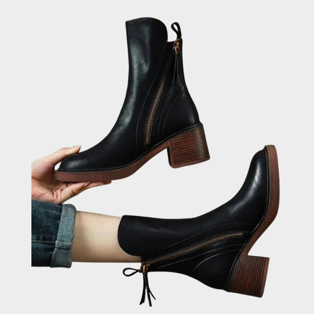 Gabriella | Bequeme Leder-Ankle-Heels