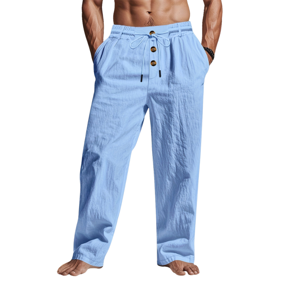Larry - Leinen-Hosen mit Kordelzug