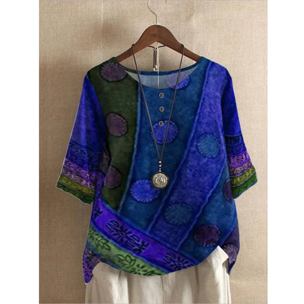 Valarie - Farbenfrohes Bohemian-Top