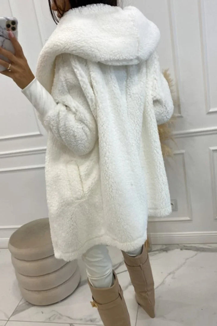 Sabrina - Damen Plüsch Kapuzenjacke
