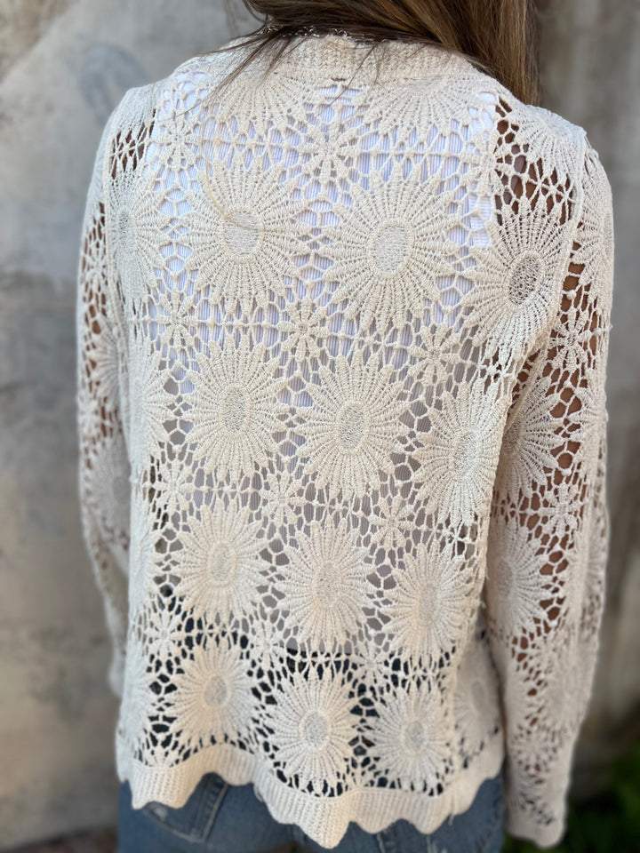 Nadia™ - Bequemer Spitzen-Cardigan
