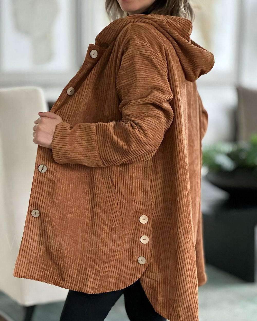 Cordia™ - Bequeme Cord-Jacke mit Kapuze