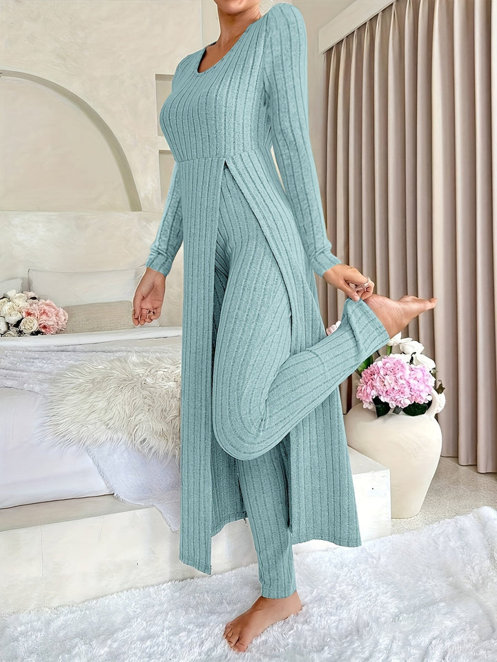 Aldea™ - Gemütliches Zwei-Teile Ribbed Lounge Set