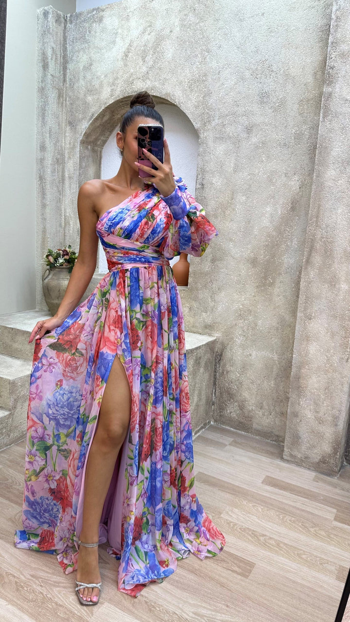 Whitney | Schickes Fließendes Schulterkleid für Sommeranlässe