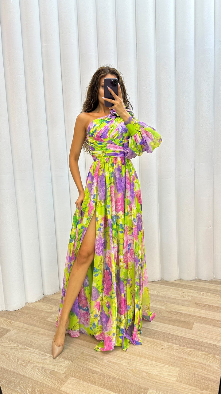 Whitney | Schickes Fließendes Schulterkleid für Sommeranlässe