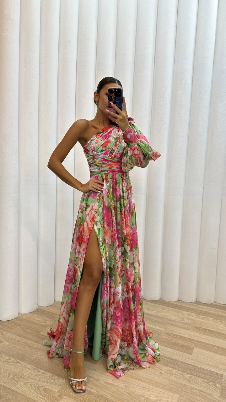 Whitney | Schickes Fließendes Schulterkleid für Sommeranlässe
