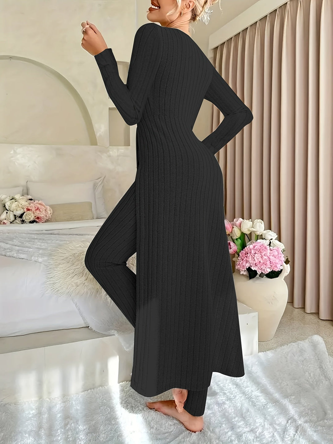 Aldea™ - Gemütliches Zwei-Teile Ribbed Lounge Set
