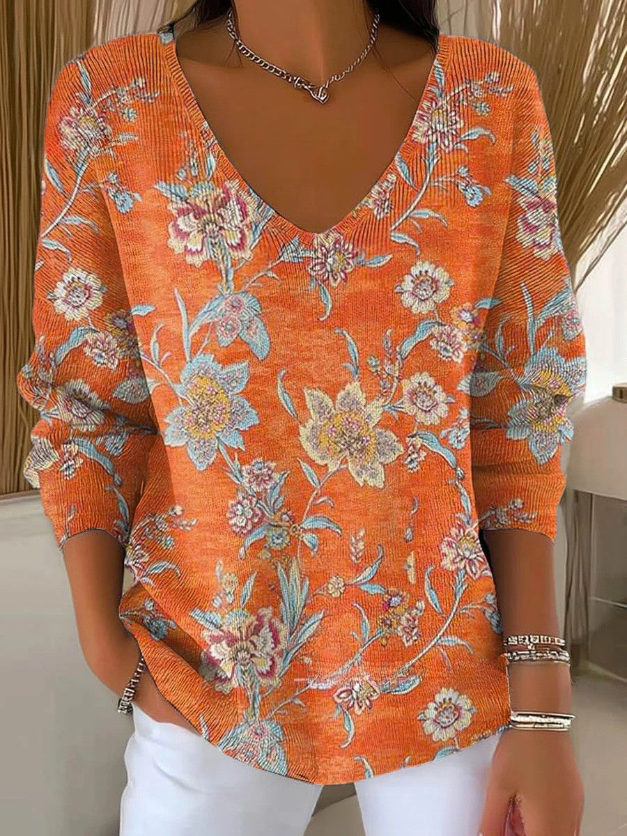 Beatrice – Pullover mit V-Ausschnitt
