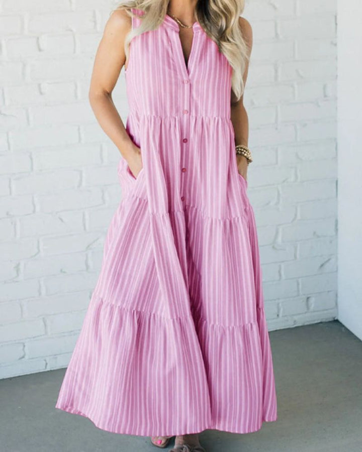 Carlin™ - Ärmelloses gestreiftes Kleid