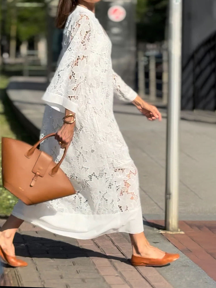 Nerisse - Bequemes Spitzenkleid