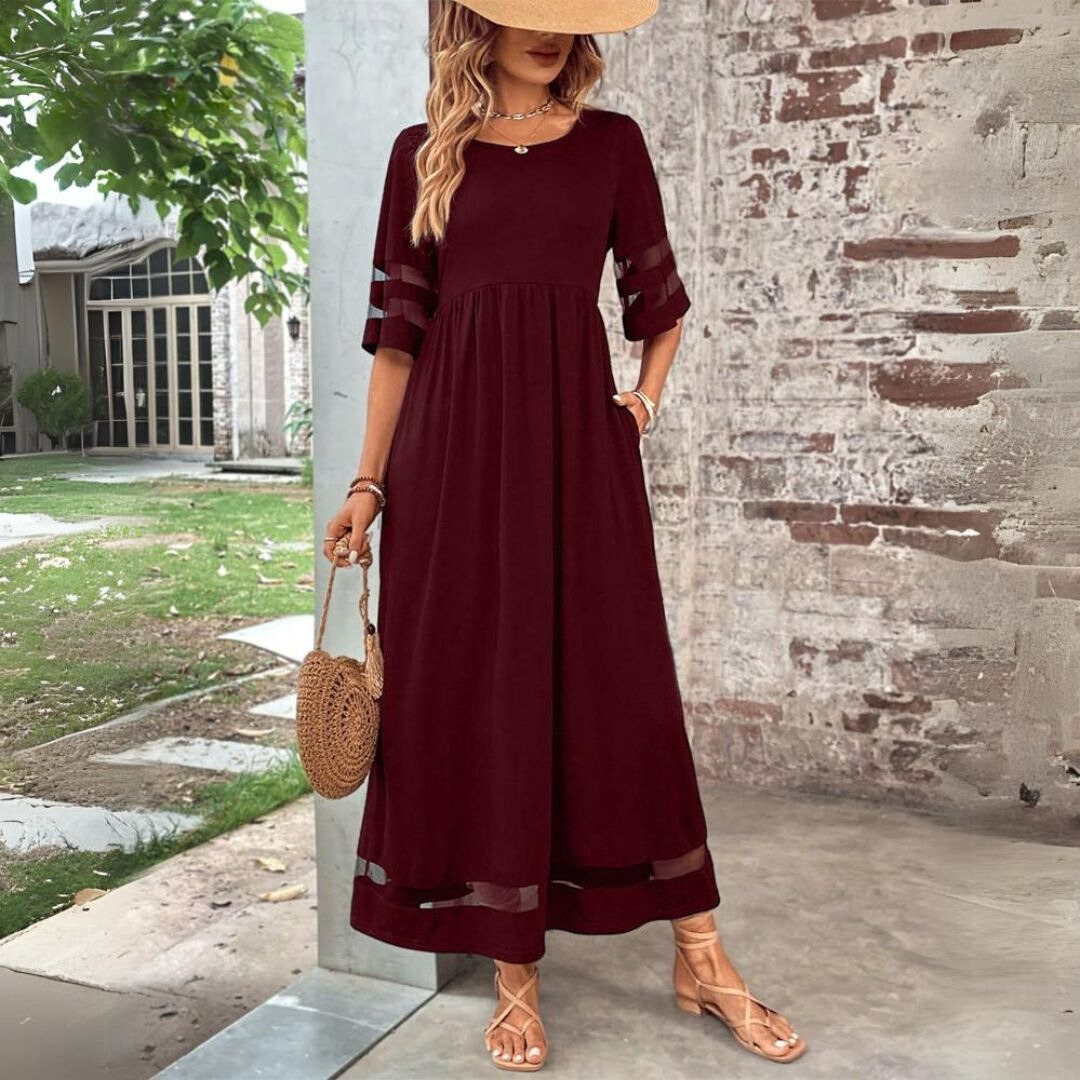 Aubrey™ – Figurbetonendes Midi-Kleid für eine schlanke Silhouette
