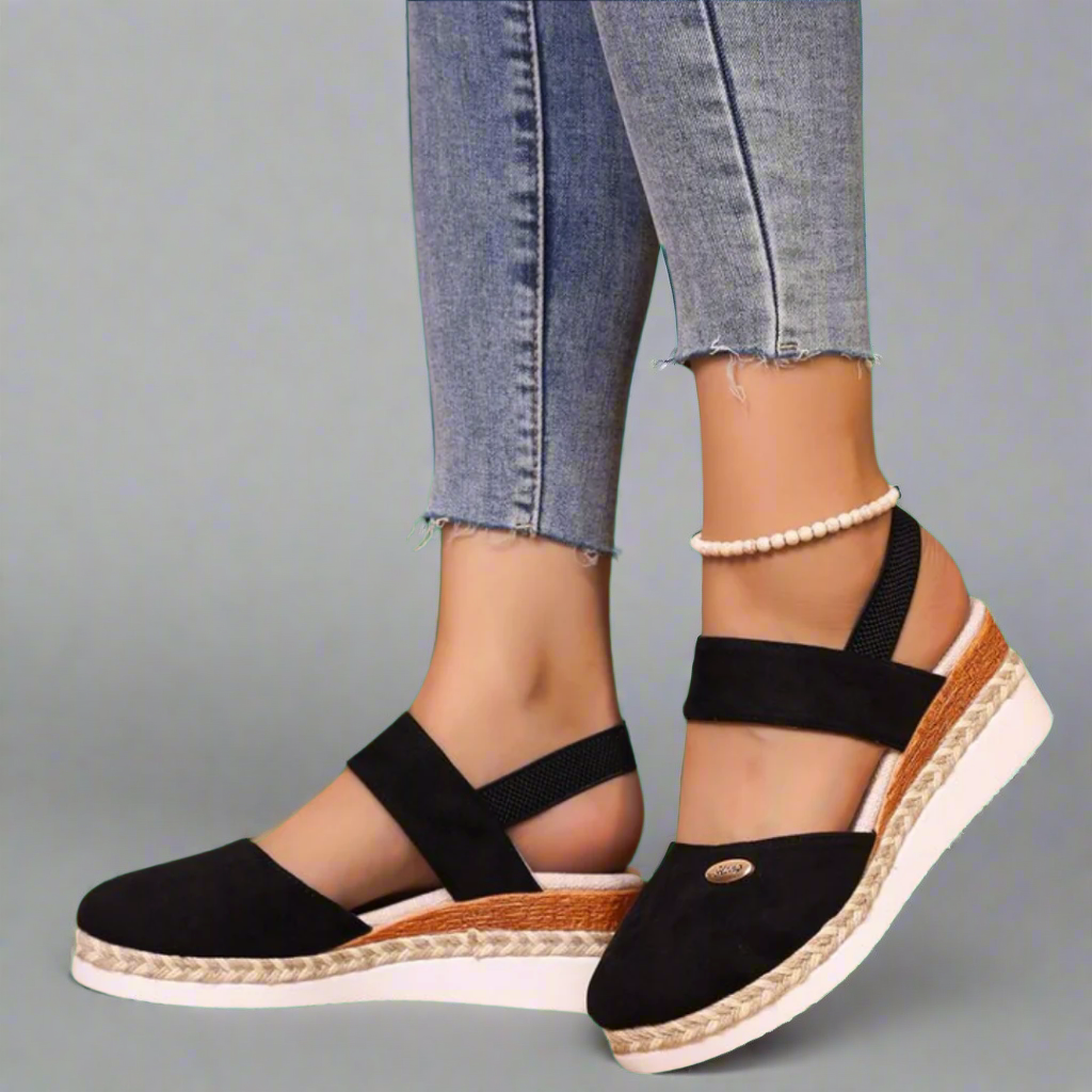 Gitta | Plus-Size Wedge Sandalen – Bequem und Vielseitig