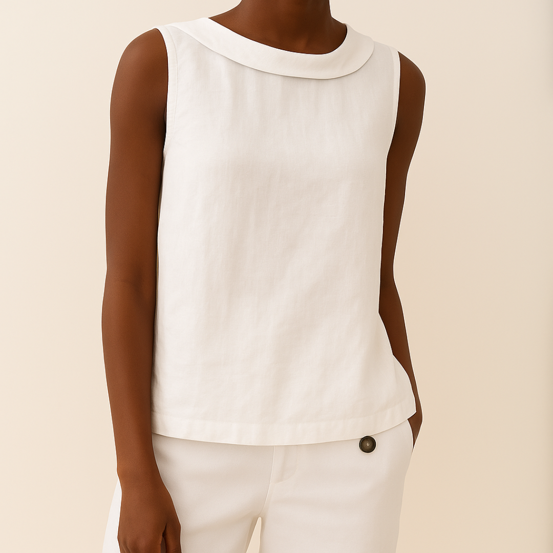 Maria™ | Stilvolles ärmelloses Top mit elegantem Rollkragen