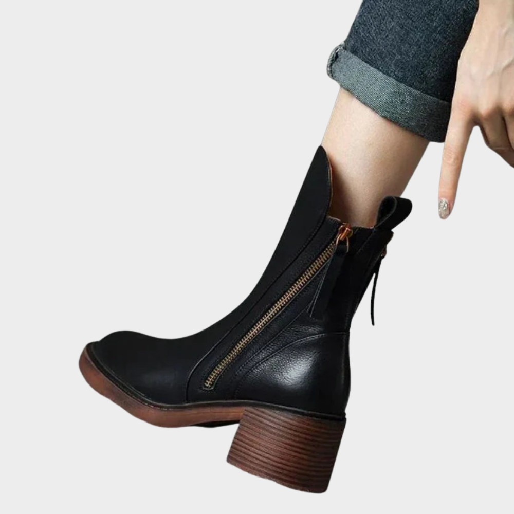 Gabriella | Bequeme Leder-Ankle-Heels
