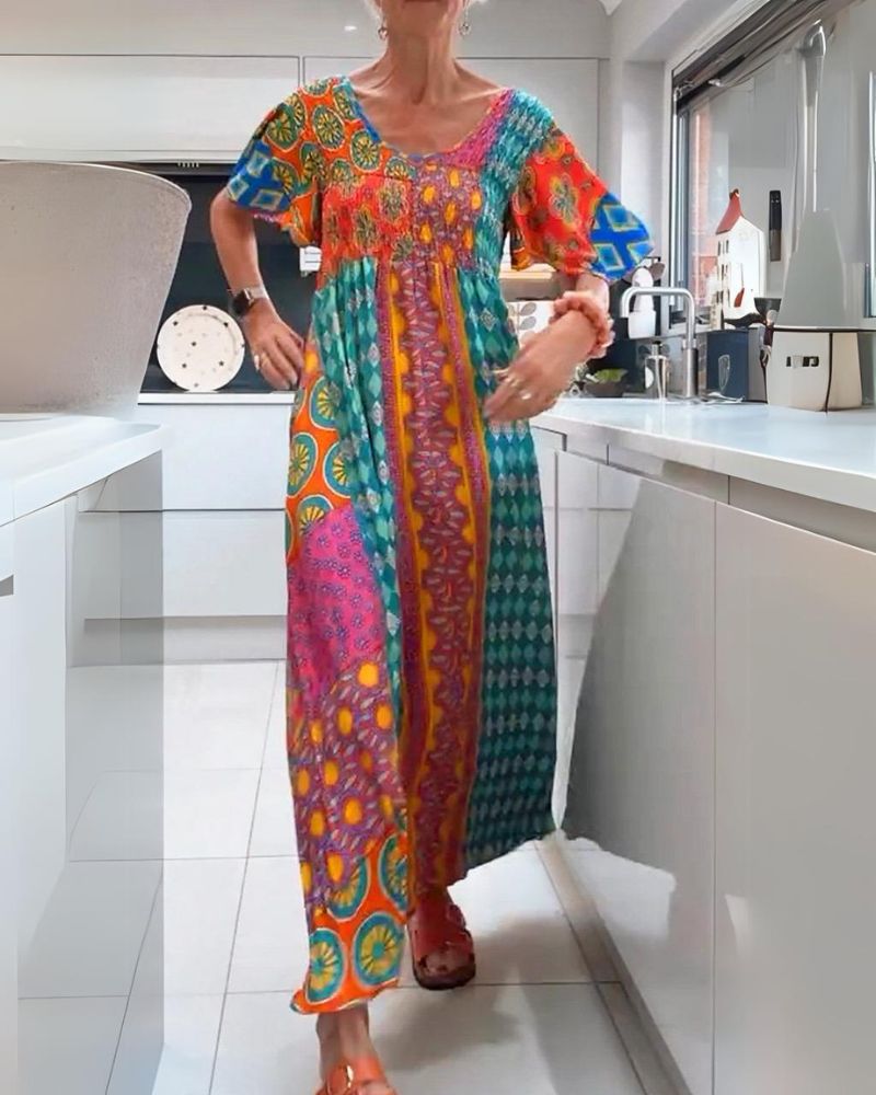 Melania™ - Buntes Bohemian Kleid