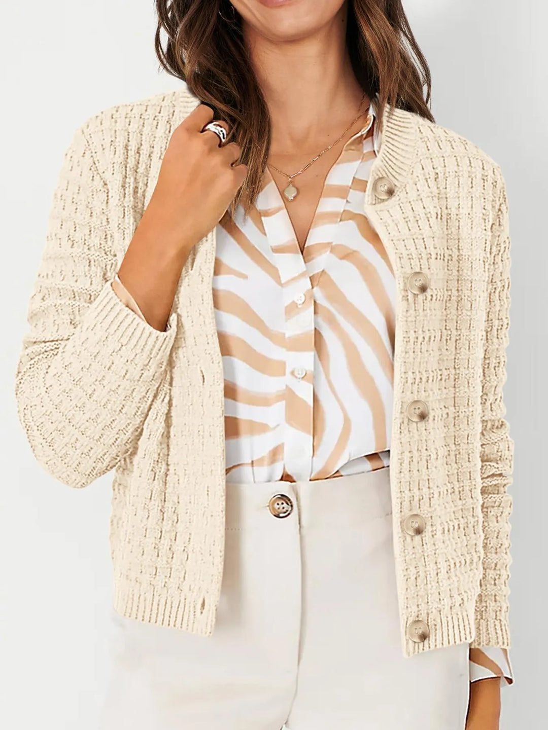 Harper™ - Strickjacke mit Knopfleiste