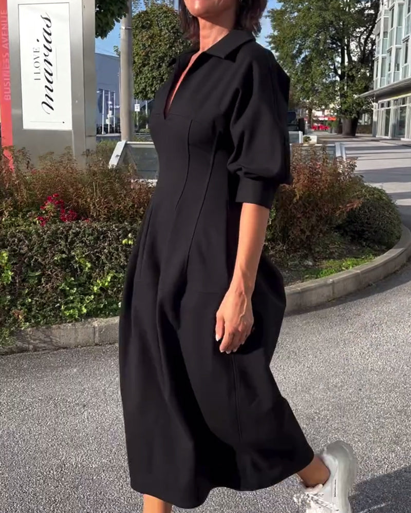Karolin | Bequemes Langes Kleid