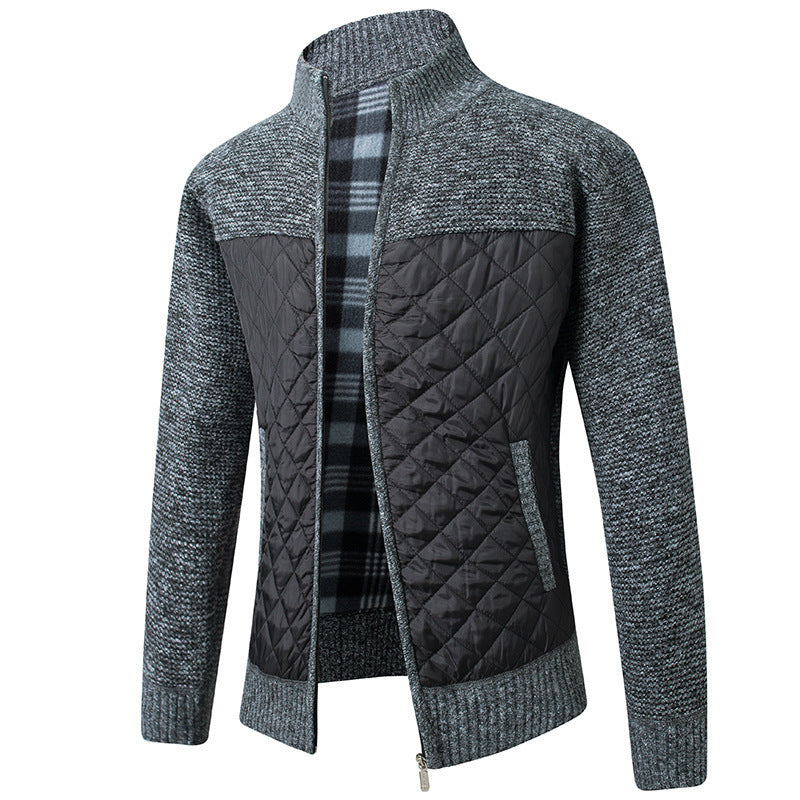 Mason | Herren Cardigan mit Stehkragen und Taschen