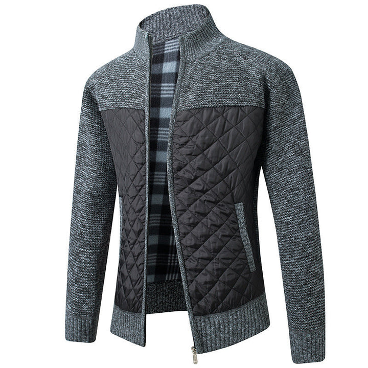 Mason | Herren Cardigan mit Stehkragen und Taschen