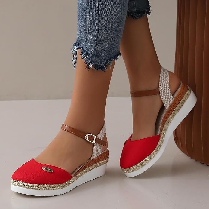 Alfonsa | Orthopädische Sandalen mit Plateau, Atmungsaktiv und Entspannt