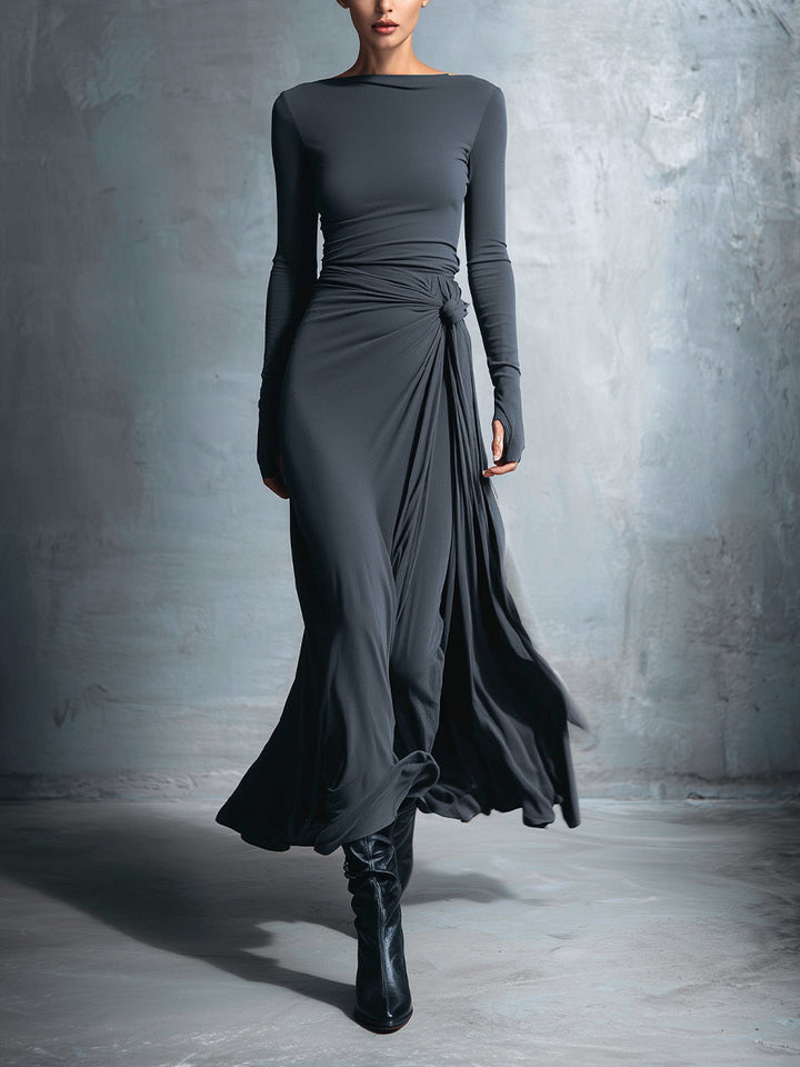 Vittoria ❘ Maxikleid mit seitlichem Knoten