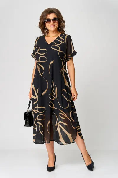 Hanna™ - Elegantes Chiffonkleid