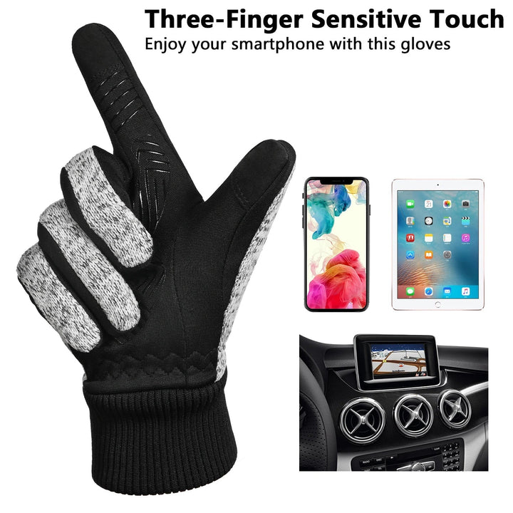 Herren Touchscreen-Fahrradhandschuhe mit rutschfestem Design
