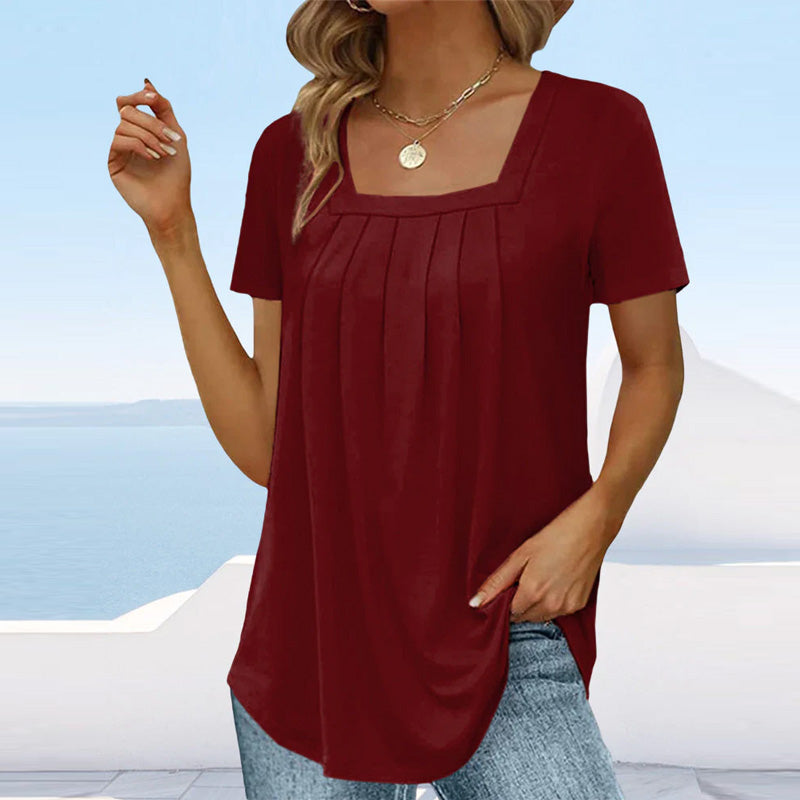 Brenda™ | Elegante Plissee-Bluse